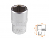 AFFIX Головка торцевая стандартная шестигранная 1/4", 11 мм AFFIX AF00020011