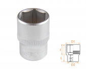 AFFIX Головка торцевая стандартная шестигранная 1/4", 13 мм AFFIX AF00020013