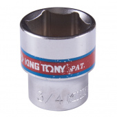 KING TONY Головка торцевая стандартная шестигранная 3/8", 3/4", дюймовая KING TONY 333524S