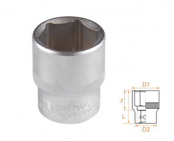 AFFIX Головка торцевая стандартная шестигранная 1/2", 24 мм AFFIX AF00040024