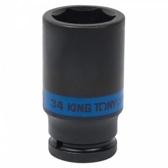 KING TONY Головка торцевая ударная глубокая шестигранная 3/4", 34 мм KING TONY 643534M