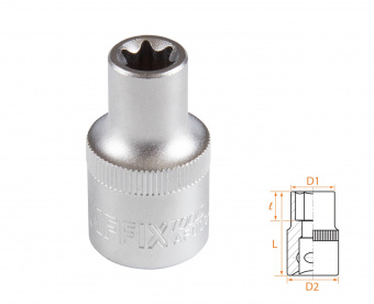 AFFIX Головка торцевая TORX Е-стандарт 1/2", E11 AFFIX AF00043011