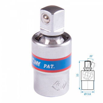 KING TONY Кардан 1/4", шаровый KING TONY 2793