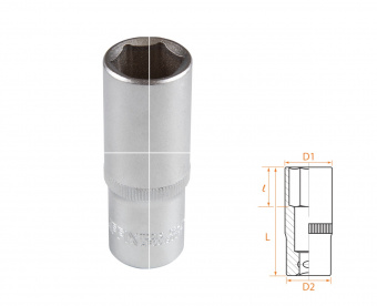 AFFIX Головка торцевая глубокая шестигранная 3/8", 17 мм AFFIX AF00130017