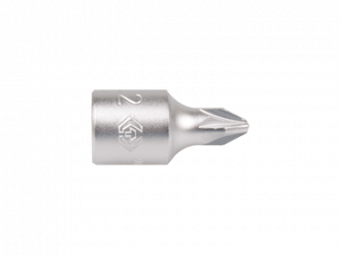 Насадка (бита) торцевая  KING TONY 201801X Pozidriv 1/4” L=25мм PZ2
