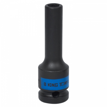 KING TONY Головка торцевая ударная глубокая шестигранная 1/2", 8 мм KING TONY 443508M