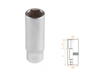 AFFIX Головка торцевая глубокая шестигранная 1/4", 13 мм AFFIX AF00120013