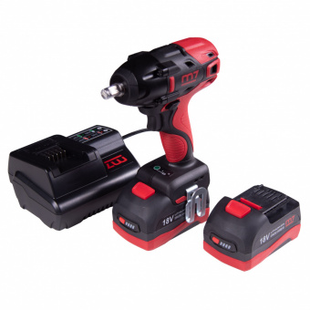 MIGHTY SEVEN Гайковерт аккумуляторный ударный 1/2", 813 Нм, 18 В, 4 предмета, кейс MIGHTY SEVEN DW-401A