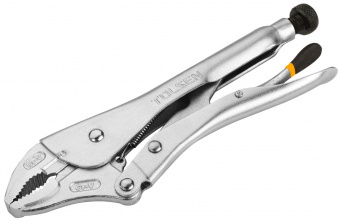TOLSEN Зажим с фиксатором 250 мм, с закругленными губками TOLSEN TT10049