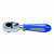 KING TONY Трещотка 1/4", 111 мм, 72 зубца, флажковая, для вставок (бит) KING TONY 2765-04G