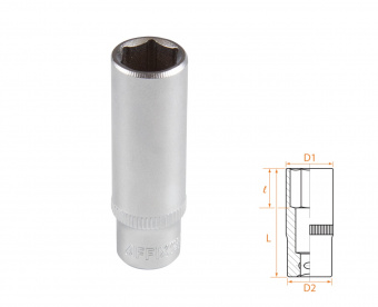 AFFIX Головка торцевая глубокая шестигранная 1/4", 11 мм AFFIX AF00120011