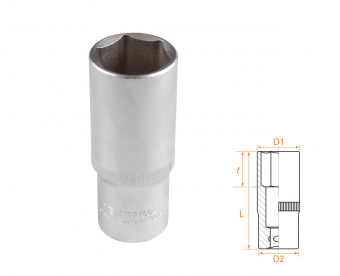 AFFIX Головка торцевая глубокая шестигранная 1/2", 24 мм AFFIX AF00140024